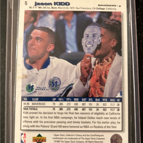 Jason Kidd NBA Basketball Trading Cards (2) - Picture 5 of 6